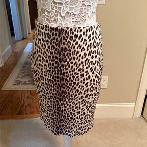 Larry Levine Animal Print Pencil Skirt